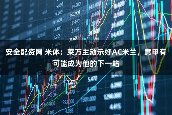 安全配资网 米体：莱万主动示好AC米兰，意甲有可能成为他的下一站